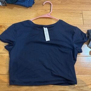 NWT Alo Alosoft Finesse Tee in Navy